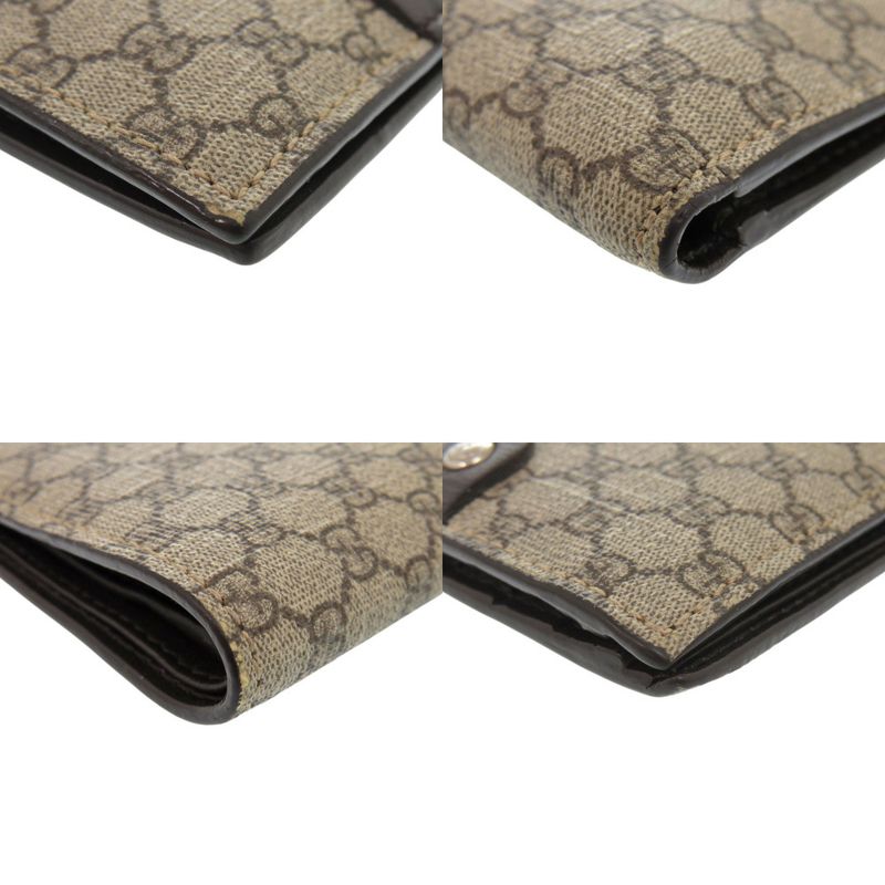 GUCCI 231951 GG Supreme Brown Bifold Wallet 0260 GUCCI