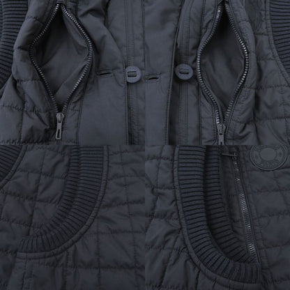 HERMES Quilted Blouson Jacket Sleeveless 5h0160dq Navy Vest Navy 1236 HERMES