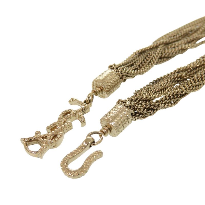 Yves Saint Laurent Logo Chain Bracelet Gold 1344