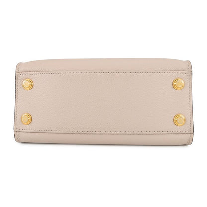 Louis Vuitton Handbag Monogram Calf Leather on My Side PM Greige Light Blue