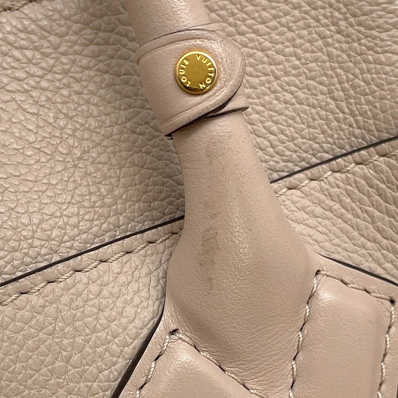 Louis Vuitton Handbag Monogram Calf Leather on My Side PM Greige Light Blue