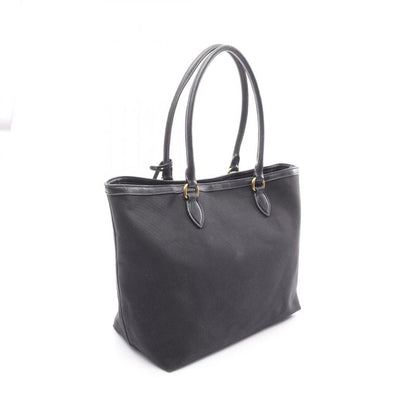 PRADA Tote Bag LOGO Jacquard 1bg158 Black Canvas Leather Logo Jacquard Tote Bag