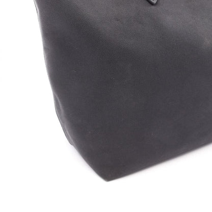 PRADA Tote Bag LOGO Jacquard 1bg158 Black Canvas Leather Logo Jacquard Tote Bag