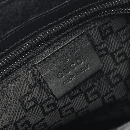 GUCCI Shoulder Bag 27639 Black Canvas Leather Shoulder Bag Women's Used B