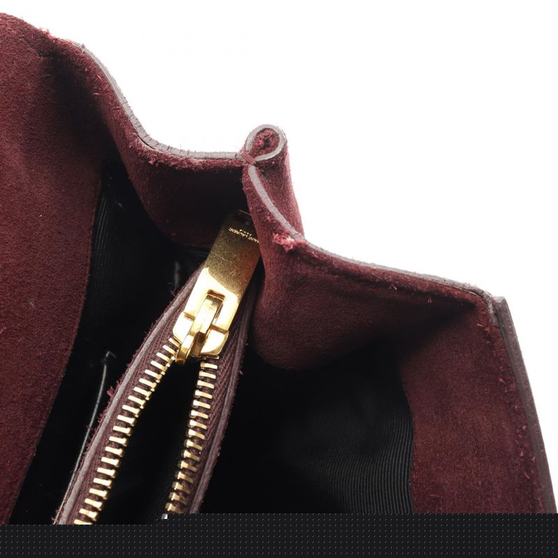 Saint Laurent Paris Handbag Sac Music 355156 Red Suede Leather Sac Music 2way