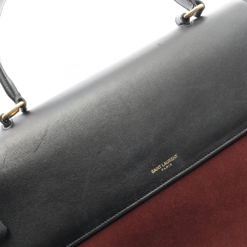 Saint Laurent Paris Handbag Sac Music 355156 Red Suede Leather Sac Music 2way