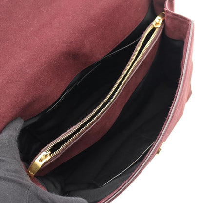 Saint Laurent Paris Handbag Sac Music 355156 Red Suede Leather Sac Music 2way