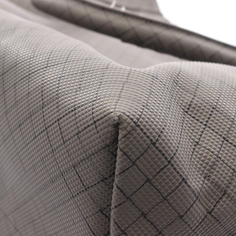 BOTTEGA VENETA Tote Bag Marco Polo Greige PVC Coating Canvas Leather Marco Polo