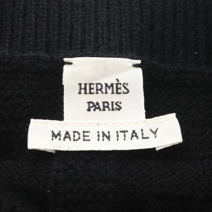 HERMES Knit Loungewear Voyage 2h2630da Black Wool Knit Ladies Used A