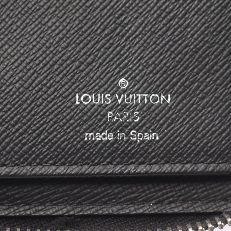 Louis Vuitton Round Long Wallet Zippi-wallet Vertical M30503 Ardoise Leather