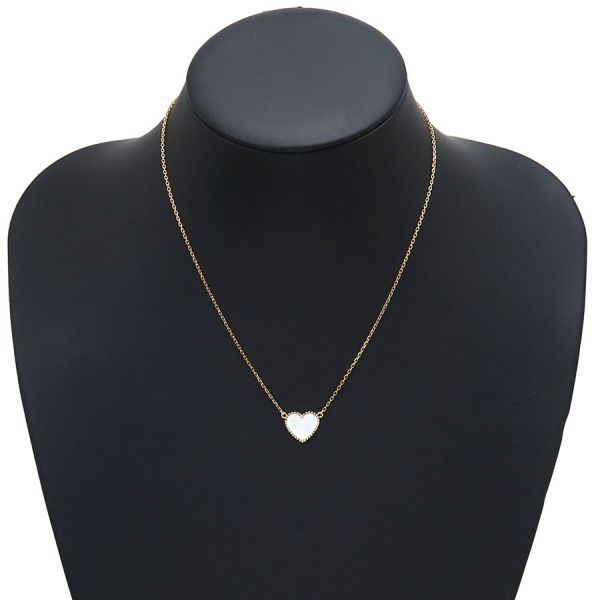 Van Cleef & Appel Lucky Alhambra Necklace Heart Shell
