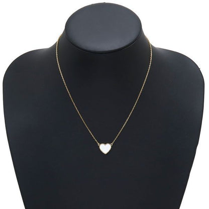 Van Cleef & Appel Lucky Alhambra Necklace Heart Shell