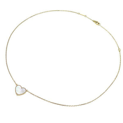 Van Cleef & Appel Lucky Alhambra Necklace Heart Shell