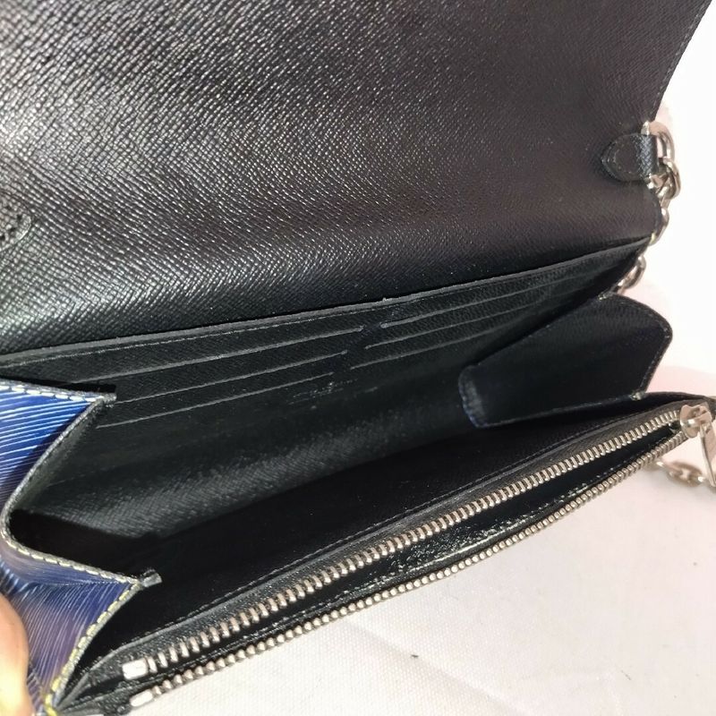 Louis Vuitton Epi Denim Portefeuille Twisted Chain Shoulder Bag