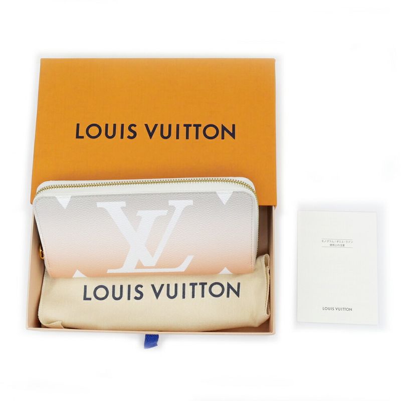 Louis Vuitton Zippy Wallet By The Pool M80359 Brume Monogram Gradient