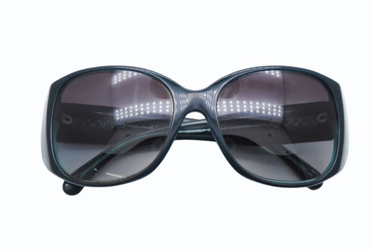 Chanel Sunglasses Eyewear CC Logo Clear Green