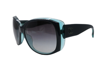 Chanel Sunglasses Eyewear CC Logo Clear Green — view 3