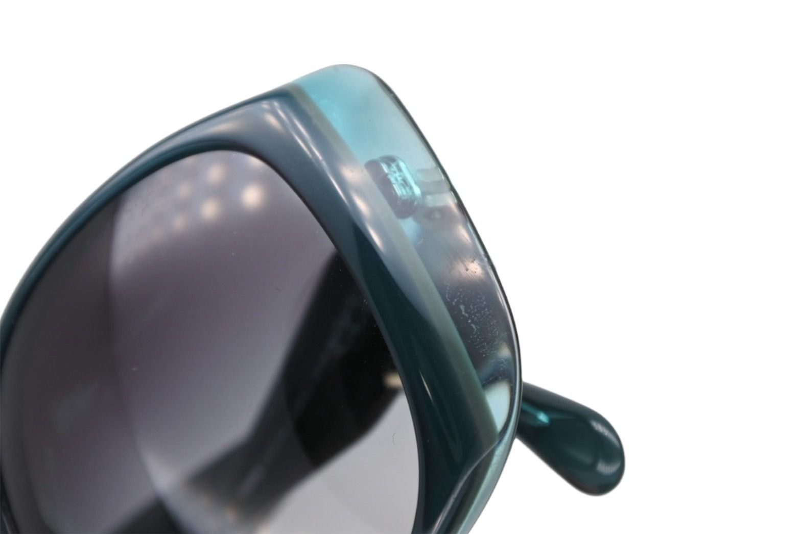 Chanel Sunglasses Eyewear CC Logo Clear Green — view 8