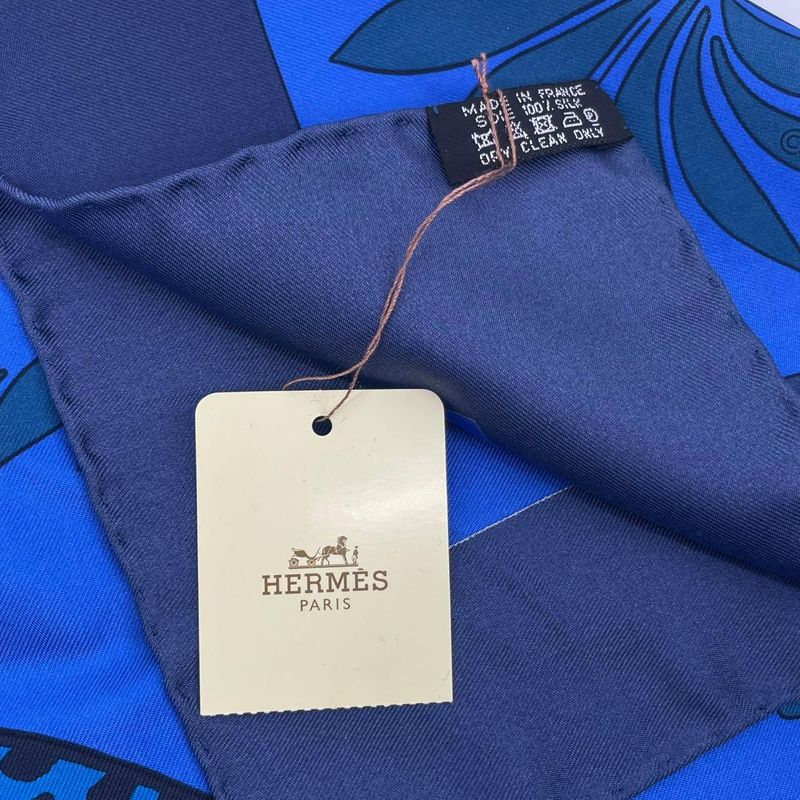 HERMES Carre 90 Scarf LES Leopard 100% Silk