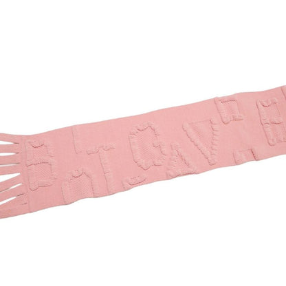Bottega Veneta Scarf Fringe Embossed Logo Chenille Knit