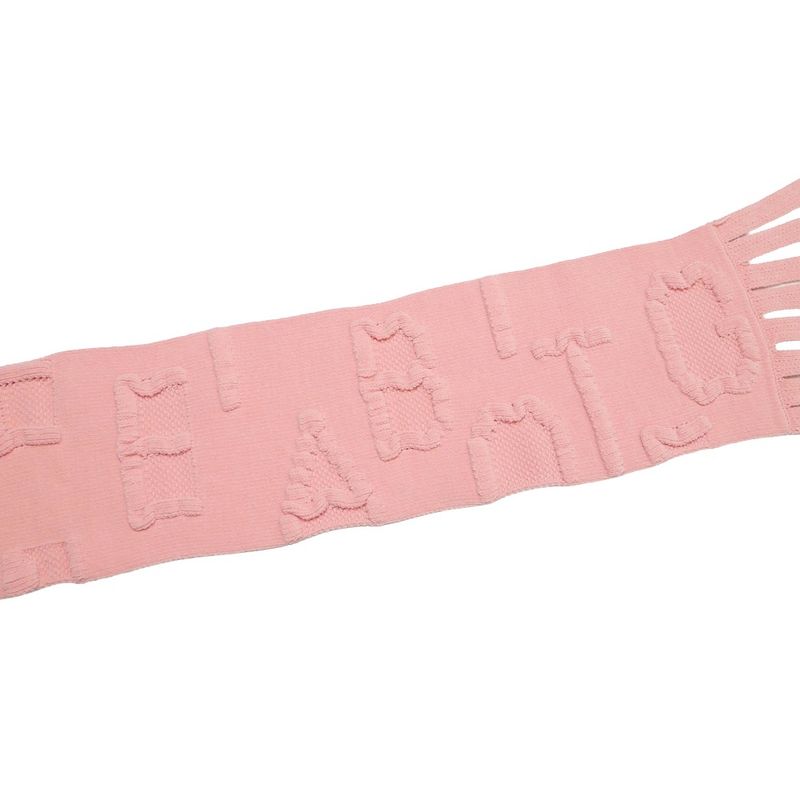 Bottega Veneta Scarf Fringe Embossed Logo Chenille Knit