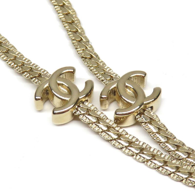 CHANEL Coco Mark Long Necklace Gold Abe260 Accessories - Ladies
