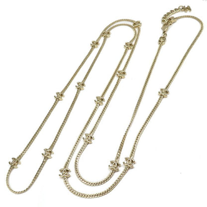 CHANEL Coco Mark Long Necklace Gold Abe260 Accessories - Ladies