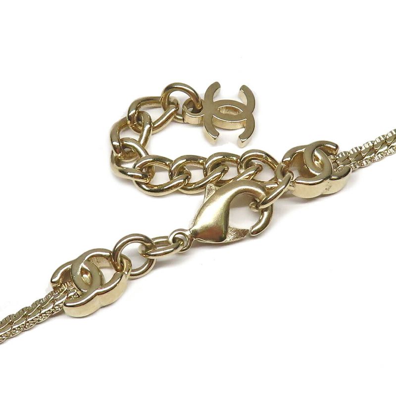 CHANEL Coco Mark Long Necklace Gold Abe260 Accessories - Ladies