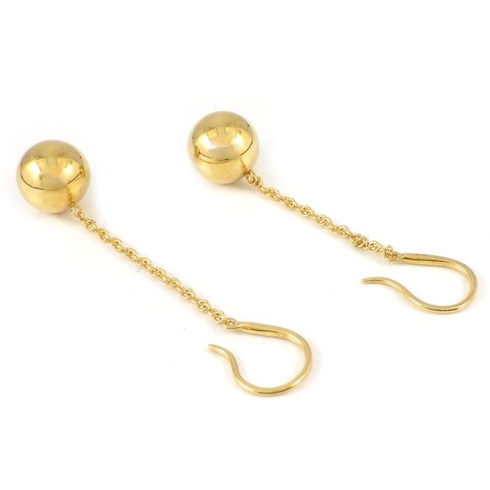 Tiffany & Co Tiffany & Co Hook Earrings Hardware Ball Swing Drop 18K Yellow Gold