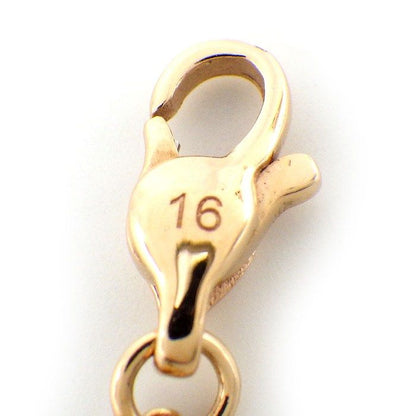 GUCCI Bracelet Link To Love Logo Bar Venetian Chain 18K Pink Gold 16
