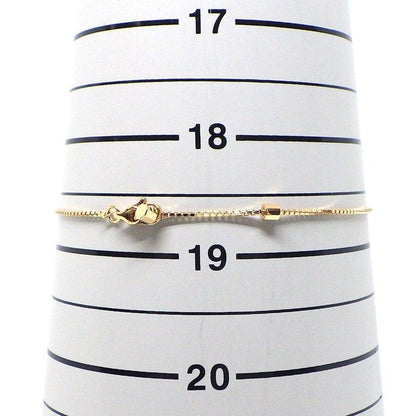 GUCCI Bracelet Link To Love Logo Bar Venetian Chain 18K Pink Gold 16