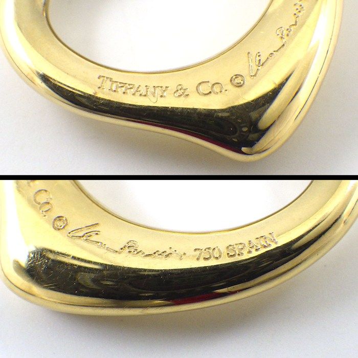 Tiffany & Co Tiffany & Co Necklace Open Heart 16.0mm (0.63in) Width Model 18K