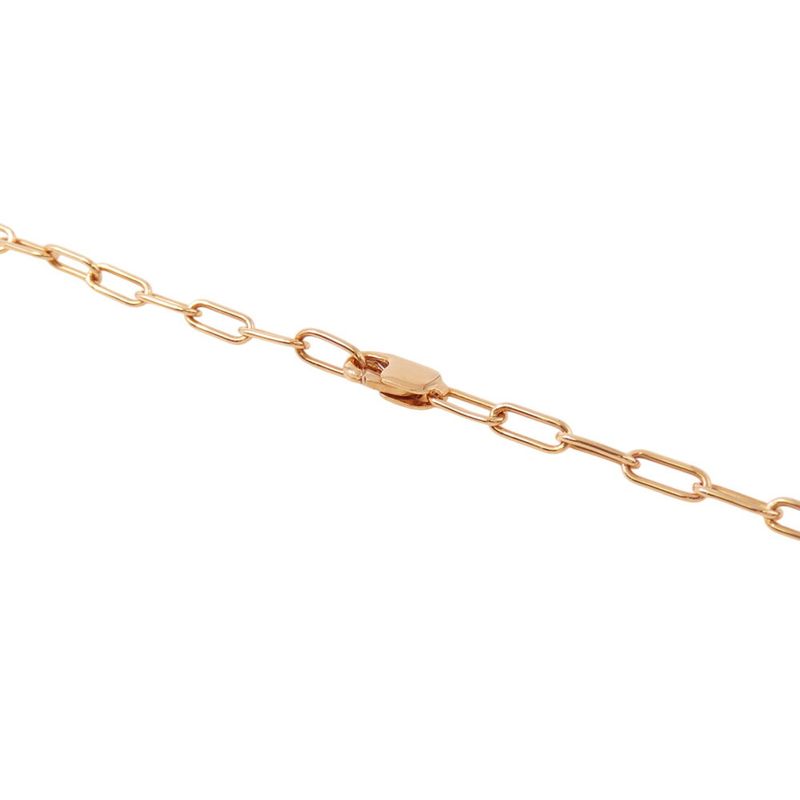 Tiffany & Co. Necklace Lock Pendant Pink Saffiano