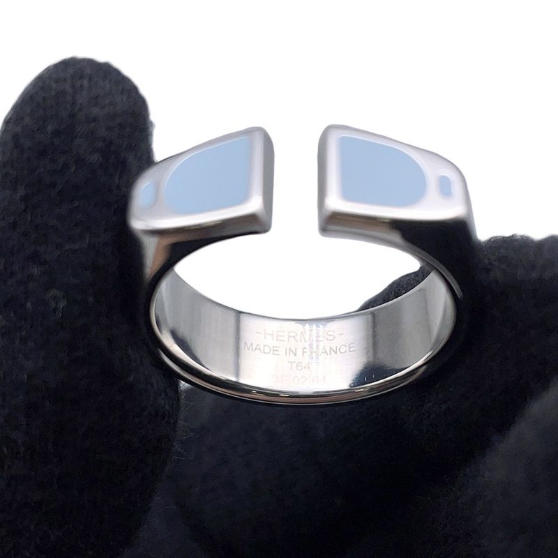 Hermes Ring Etelier Blue Lan Metal Blue Ran