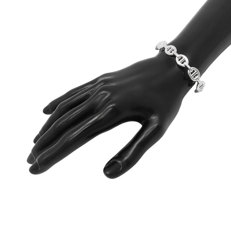 Hermes Bracelet Chaine D'ancre Bangle Silver