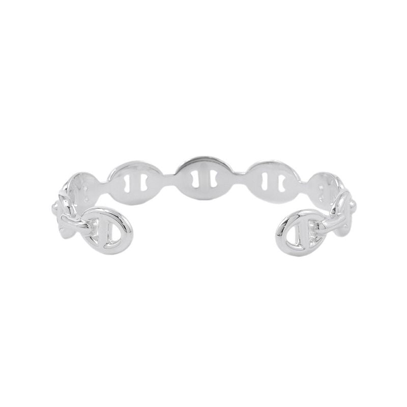 Hermes Bracelet Chaine D'ancre Bangle Silver SH