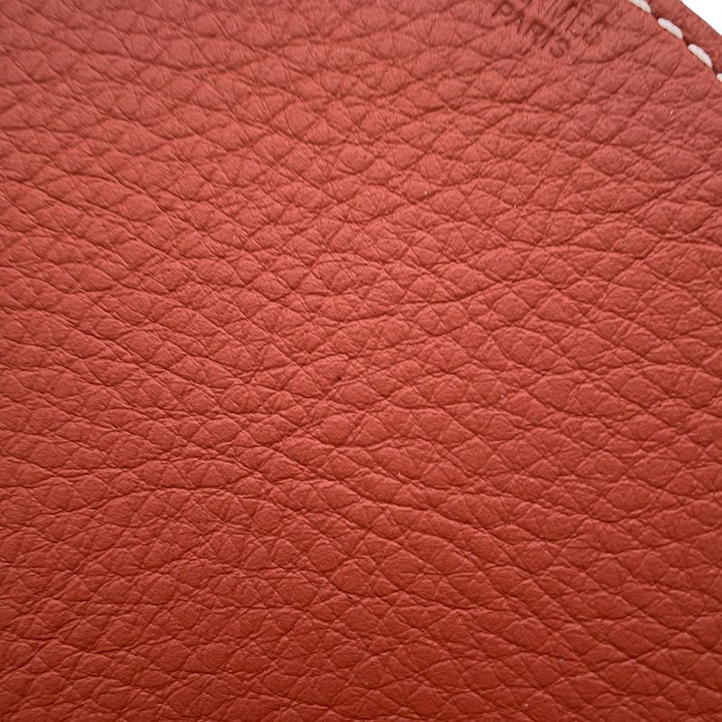 Hermes Tray Circe Rose Numph Porcelain Taurillon Squirrel Round Shoulder Bag