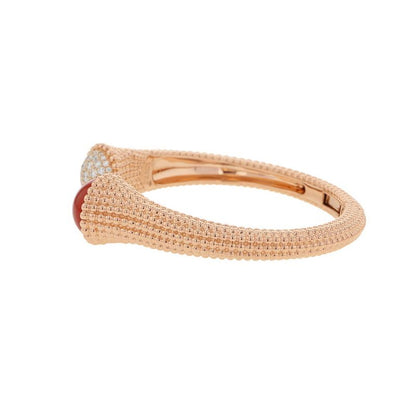 Van Cleef & Arpels Bracelet Perlee Couleur Carnelian Diamond Def