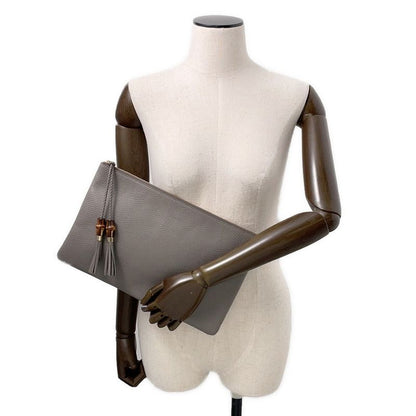 Gucci Clutch Bamboo Tassel Leather