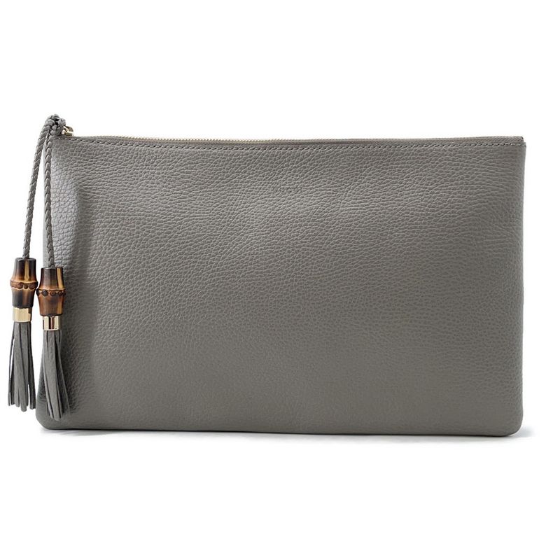 Gucci Clutch Bamboo Tassel Leather