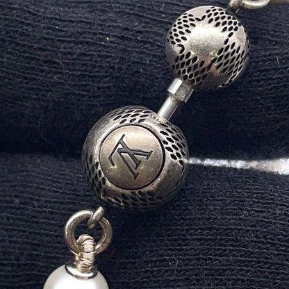 Louis Vuitton Necklace Monogram Slim Pearl Faux