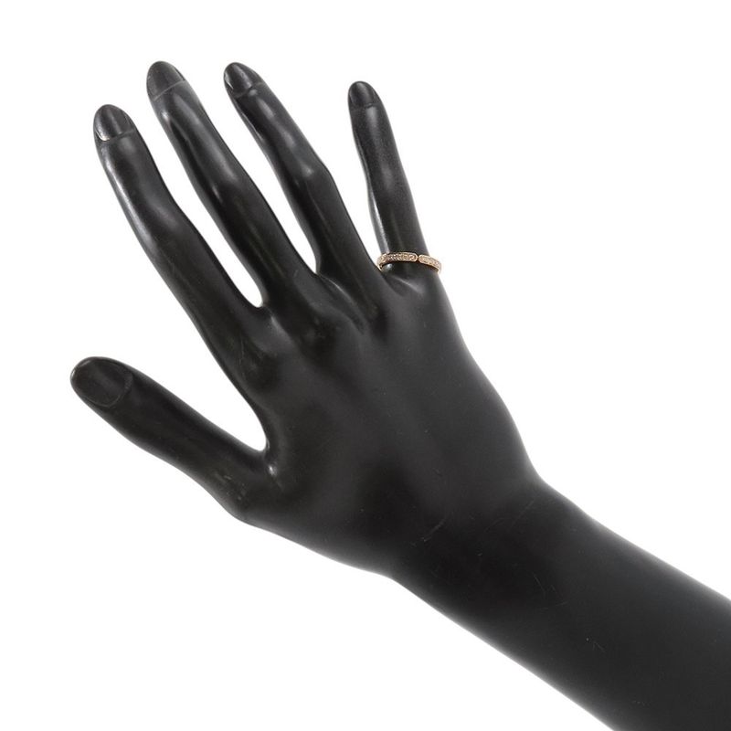 Hermes Ring Kelly Diamond Total 18K Pink Gold 48