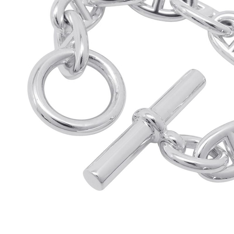 Hermes Bracelet Chaine D'ancre TGM 9 Links Silver