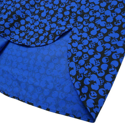 Louis Vuitton Perforated Monogram Pattern Long Sleeve Shirt XXL Blue Black