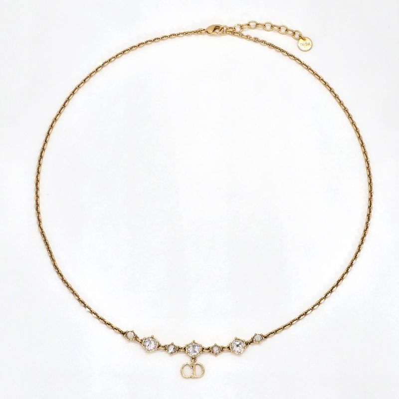 DIOR Clair D Lune Cles -le Di- Lune Necklace Total Length Approx 45.7cm