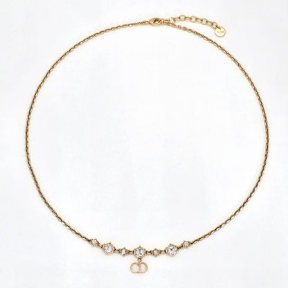 DIOR Clair D Lune Cles -le Di- Lune Necklace Total Length Approx 45.7cm