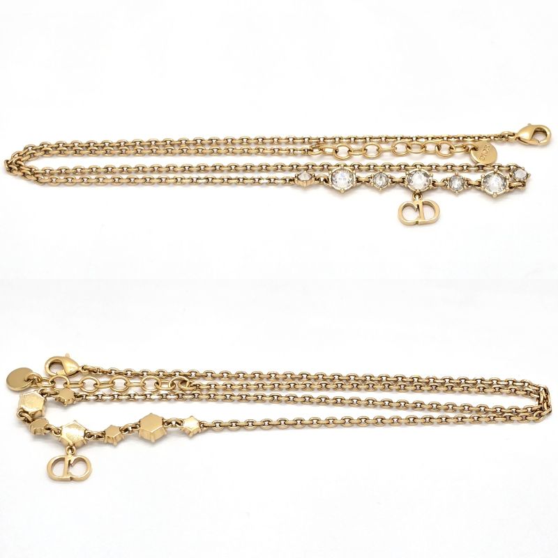 DIOR Clair D Lune Cles -le Di- Lune Necklace Total Length Approx 45.7cm