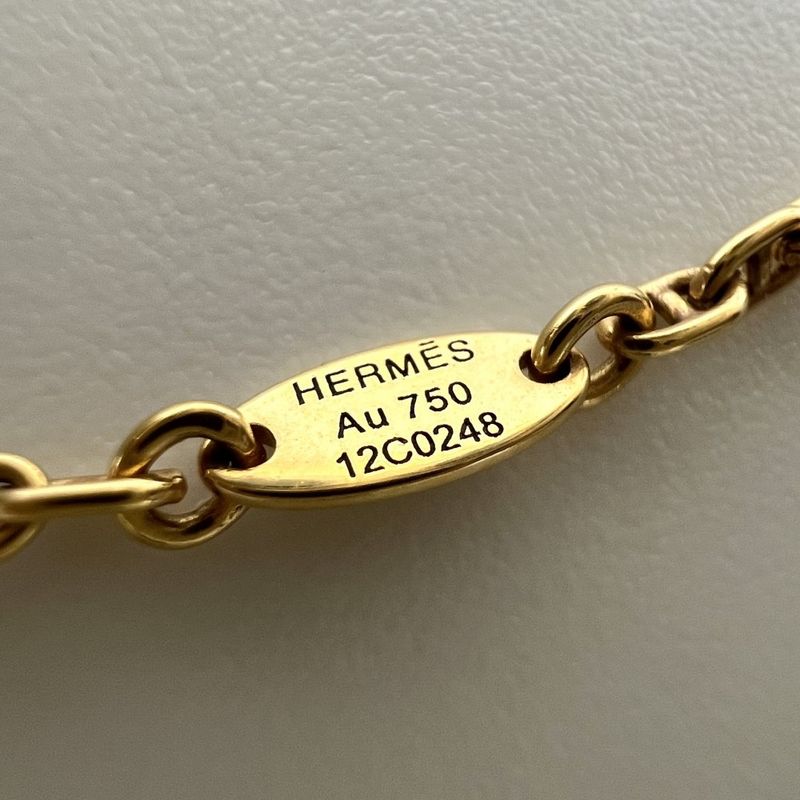 Hermes Necklace Women's Chaine D'ancre TTPM Mini Chain Jewelry Accessory -