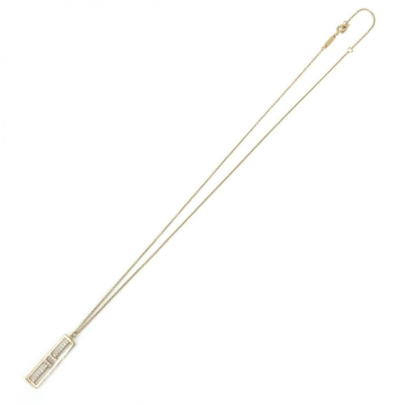 Tiffany & Co Necklace Women's T-open Vertical Bar Pendant Jewelry Accessories