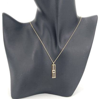 Tiffany & Co Necklace Women's T-open Vertical Bar Pendant Jewelry Accessories